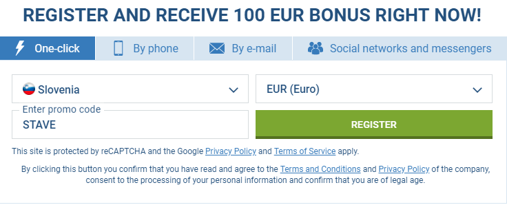 1xbet slovenija