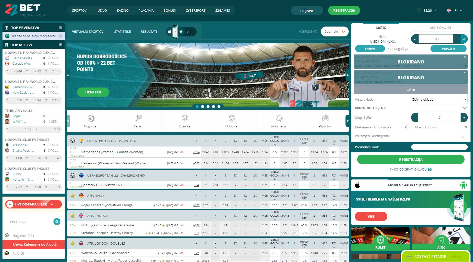 22bet slovenija