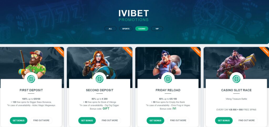 ivibet casino bonus